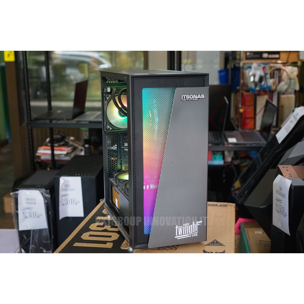 คอมประกอบมือสอง i7-10700k Asus Pro B460M Plus RAM 16 GB SSD M.2 WD Black 1 TB***พัดลมฝืด 1 ใบ