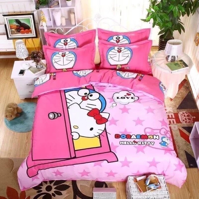 ชุดเครื่องนอนลายโดเรม่อนและคิตตี้ - รูปที่ 1