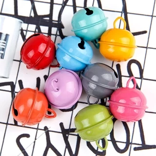 ขายส่ง ทําเอง ระฆังที่มีสีสัน22มิลลิเมตรลูกอมสีอบสีระฆังรอบระฆังสัตว์เลี้ยงสุนัขแมวปกอุปกรณ์พอดีเทศกาล/พรรค/สัตว์เลี้ยงส