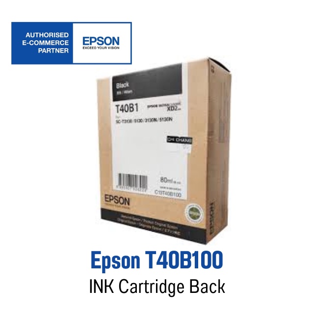 Epson INK หมึกตลับ T40B1 BLACK หมึกแท้ (SC-T3130 / T3130N / T3130M / T5130 / T5130N / T5130M ) ปริมา