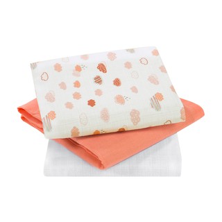 Clevamama : ผ้าอ้อมมัสลินเซต 3 ชิ้น : Muslin Cloth Set (3Pk)
