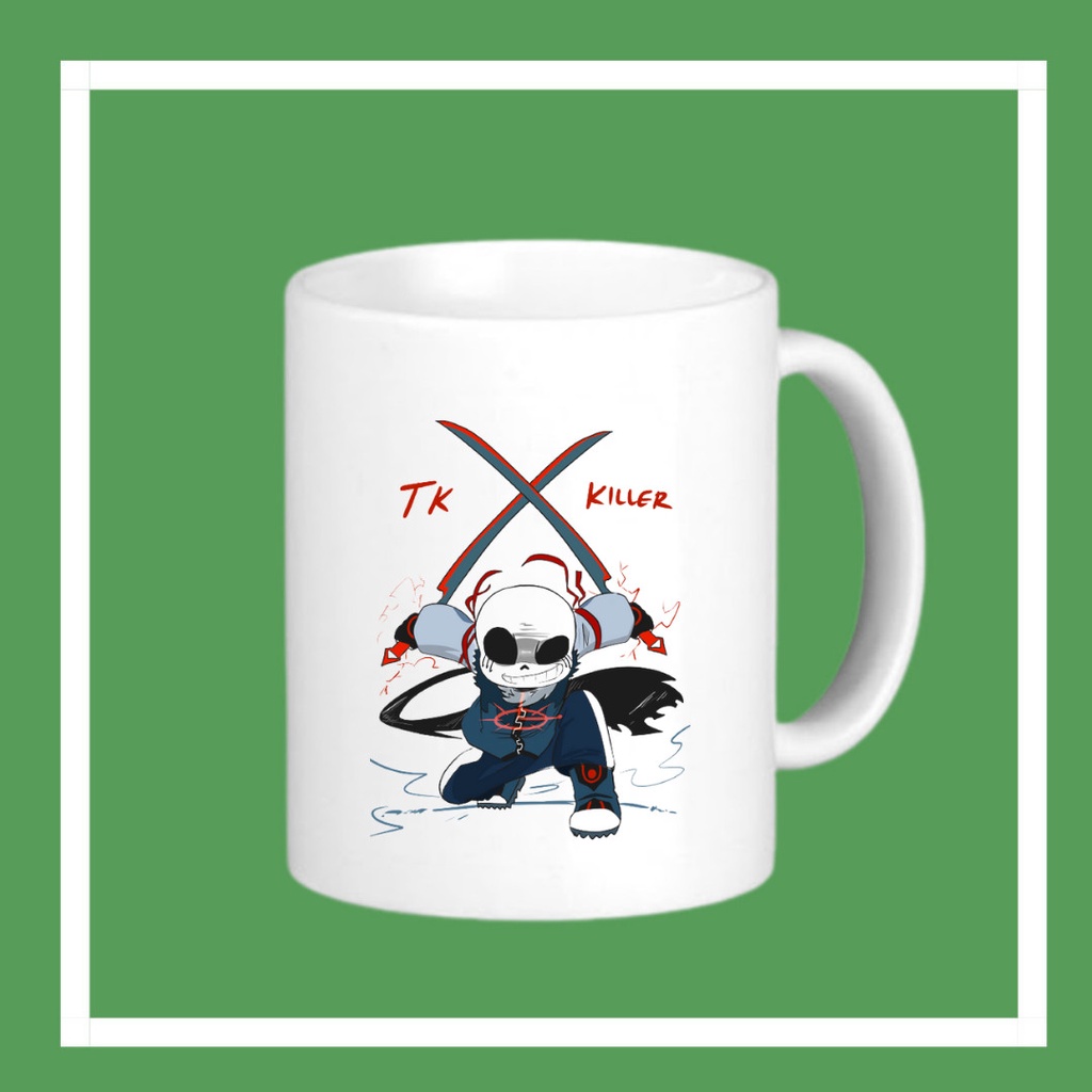 ถ้วยเซรามิคพิมพ์ลาย Sans, Error Sans, Ink Sans, squad Gangster สําหรับเด็ก, ความจุ 330ml