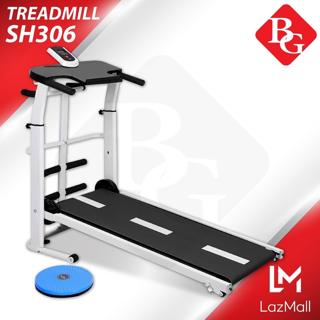 COD♗ ☄B&G ลู่วิ่ง ลู่วิ่งMini Treadmill 5in1 ระบบสายพานไร้ไฟฟ้า พับเก็บ ...