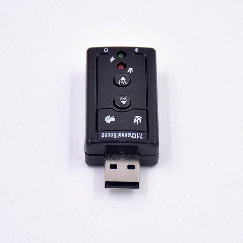 ซาวน์การ์ด USB 7.1 ฟรีการ์ดเสียงภายนอก