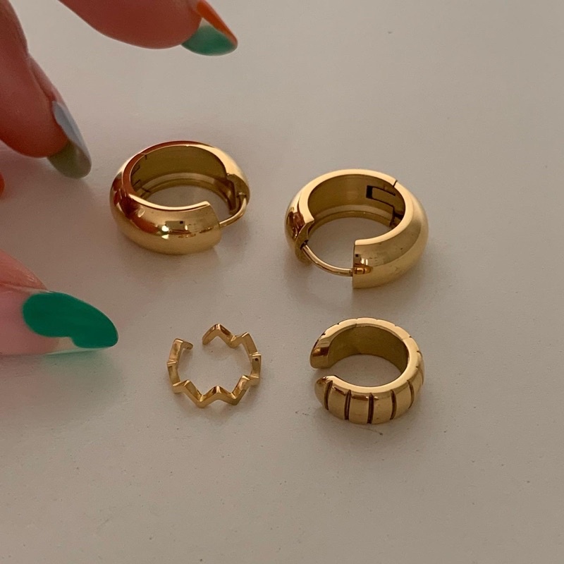 ต่างหูสเตนเลส HER OBJECTIVE_HER CARA EARRINGS
