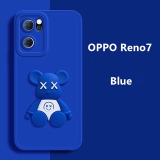 เคส OPPO Reno 7 7z 6 6z 5 5F 4z 3 2F 2Z แฟชั่น เรียบง่าย เคสซิลิโคนเหลว