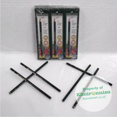 HIJAU KHAIREEN SCHOOL UNIFORM - Faber Castell ดินสอสอบสีเขียว 2B
