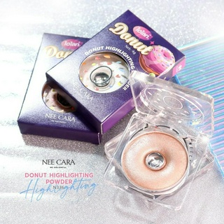 N336 ไฮไลท์โดนัท   DONUT HIGHLIGHTING POWDER ไฮไลท์พาวเดอร์ เนื้อเนียนละเอียด มาจ้าา