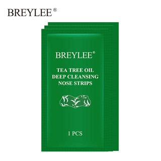 BREYLEE มาสก์จมูก ลอกสิวหัวดำ สูตรทีทรีออยล์ ทำความสะอาดล้ำลึก 3 ชิ้น