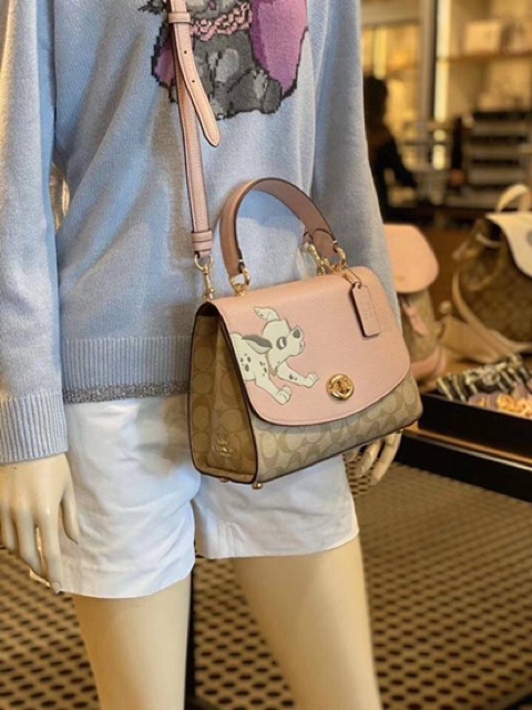 コーチ バッグ 限定 ディズニー コラボ 101匹わんちゃん Coach アウトレット Imqaa レディース 2way ショルダーバッグ ピンク 未使用 コーチ 101匹わんちゃん カメラバッグ ショルダーバッグ 黒 シボ革 Cmwe It