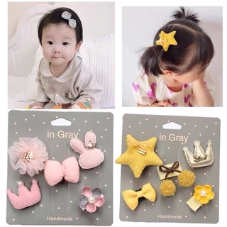 🇹🇭พร้อมส่ง🇹🇭กิ๊บติดผมเด็ก👧🏻กิ๊บจิ๋ว👧🏻แบบมีผ้ารอง