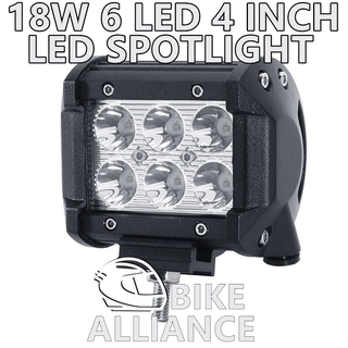 ไฟสปอร์ตไลท์ LED 18W 6 ดวง 4 นิ้ว สว่างมาก สําหรับรถจักรยานยนต์