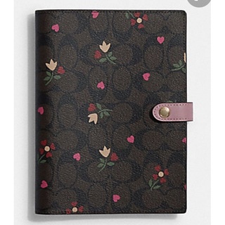 สมุดโน๊ตบุ๊คcoach พร้อมใส้  ลายหัวใจ Heart Petal Print.