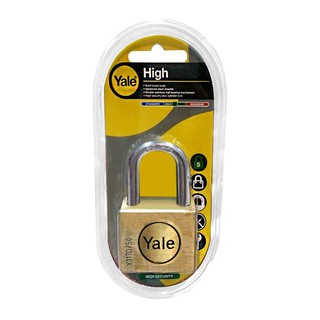 กุญแจ กุญแจลูกปืน YALE BD50 50 MM POLISHED BRASS