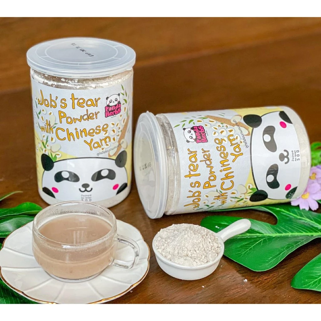 ลูกเดือยฮ่วยซัวบดสูตรเฉพาะ Panda Herbs (ลูกเดือย ฮ่วยซัว ข้าวโอ๊ต ถั่วแดง)