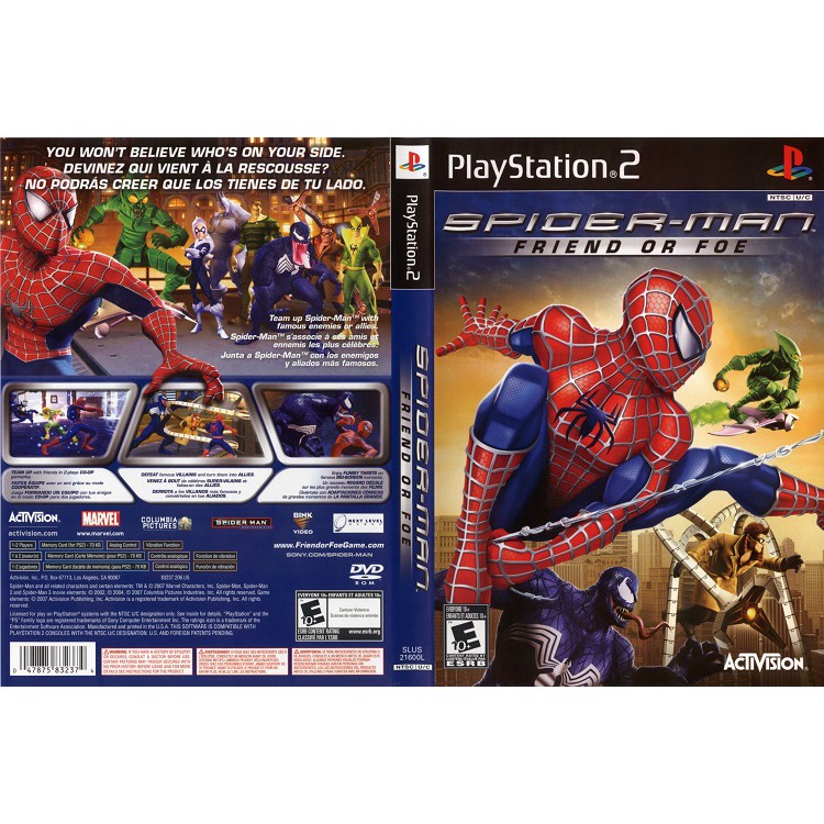 SPIDER-MAN FRIEND OR FOE [PS2 US : DVD5 1 Disc]