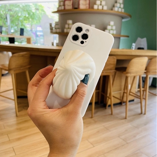 3D funny Simulation creative bread Reliever stress soft phone cover เคสโทรศัพท์นุ่ม เคส oppo realme 3 5 5i 5s 6i 6 pro C3 A31 A53 A5 A9 A15 A73 A93 2020 RENO 4 phone case