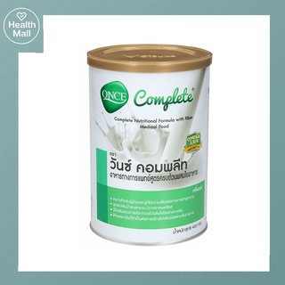 ONCE Complete 400 g วันซ์ คอมพลีท อาหารทางการแพทย์ สูตรครบถ้วนผสมใยอาหาร กลิ่นนม