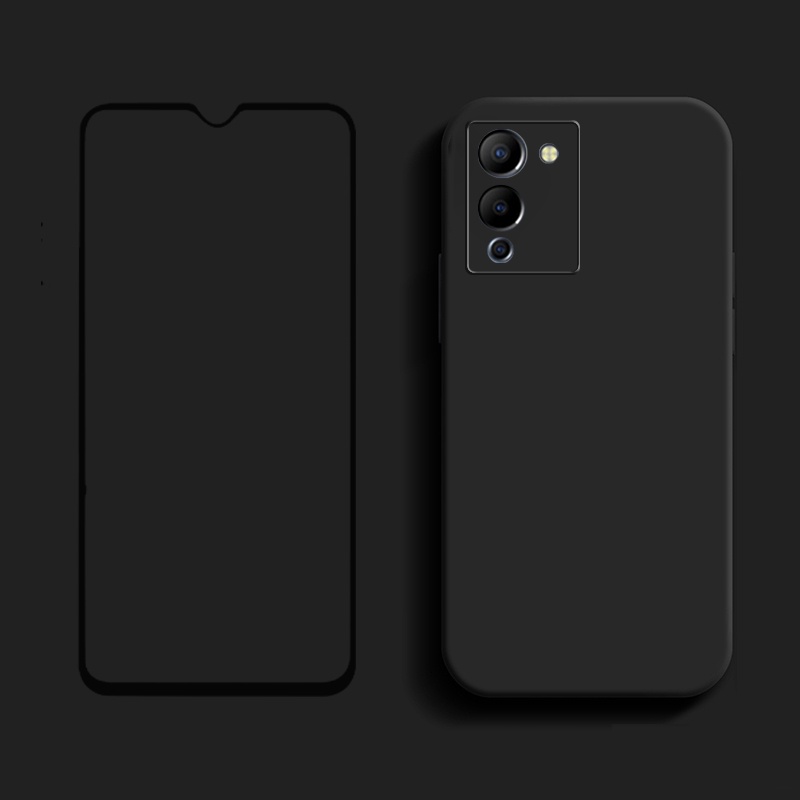 เคส TPU นิ่ม กันกระแทก 6.7 พร้อมกระจกนิรภัยกันรอยหน้าจอ สําหรับ Infinix Note 12 G96 X670