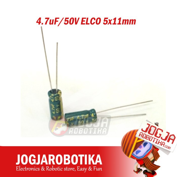 4.7uF/50V ELCO 5x11mm ELCO 4.7UF 50V