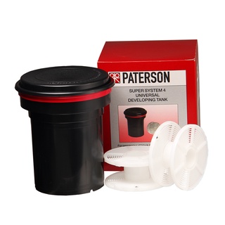 แท๊งค์สำหรับล้างฟิล์ม ขนาด 135/2 รีล พร้อมรีล 2 รีล Paterson Super Systm 4