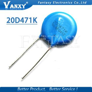 5 ชิ้น varistor 20 d 471 k 470 v piezoresistor 20d 471 รองเท้าผ้าใบลําลอง