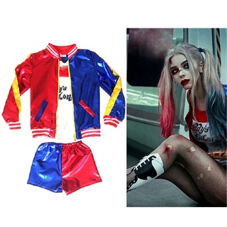 ชุดคอสเพลย์ Harley Quinn เหมาะกับของขวัญฮาโลวีน สําหรับเด็กผู้หญิง