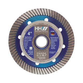 HHW ใบตัดเพชรคมกริบ HHW Diamond cutting discs fast cut 4 นิ้ว