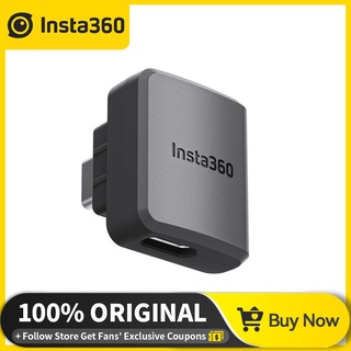 อะแดปเตอร์ไมโครโฟน Insta 360 ONE RS (เวอร์ชั่นแนวนอน) อุปกรณ์เสริมกล้องแอคชั่น