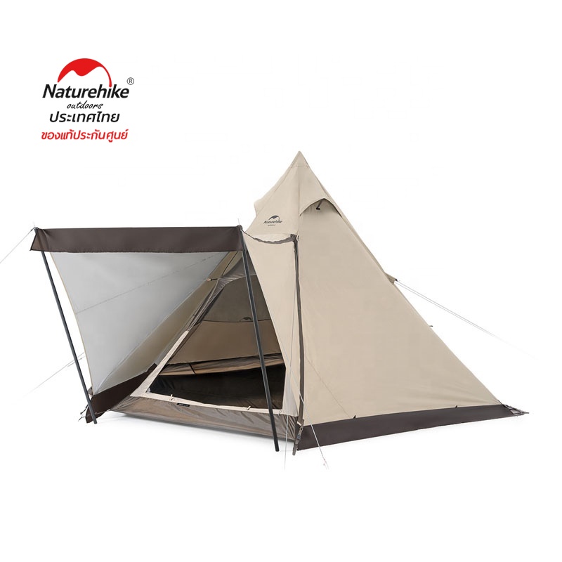 Naturehike Thailand เต็นท์กระโจม Hexagon Ranch Pyramid tent with snow skirt for 3-4 person