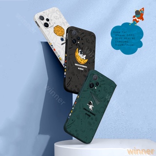 เคส Realme 9Pro เคส Realme 9Pro+ เคส Realme 9 9I 8 8PRO 7I C17 7 7PRO 6 6Pro 5 5i 5s 6i C3 5 PRO โทรศัพท์มือถือ ลายนักบินอวกาศ สําหรับ โทรศั Realme 9 Pro TKR