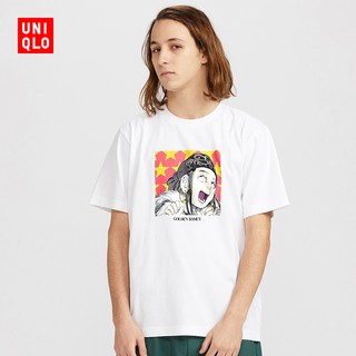 เสื้อยืดโอเวอร์ไซส์New Uniqlo เสื้อยืดแขนสั้นพิมพ์ลาย Manga แฟชั่น Unisex 427579 Uniqlo saleS-3XL