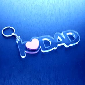 พวงกุญแจ I LOVE DAD [PINK]