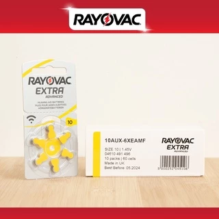 ถ่านเครื่องช่วยฟัง RAYOVAC เบอร์ A10 (แบบกล่องละ 10แพ็ค) ผลิตในประเทศอังกฤษ