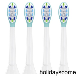 [Hclm] 4Pcs Stain Plaque Removal Toothbrush Heads Replacement for Phillips Sonicare Electric Toothbrush