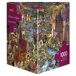 [preorder รบกวนถามstockก่อนสั่งซื้อค่า] Heye Bunnytown jigsaw puzzle จิ๊กซอว์นำเข้า 1000 ชิ้น