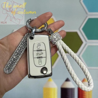 Dongfeng Citroen Sega key case old Triumph Sega พับรีโมทคอนโทรล key shell กระเป๋ากุญแจรถสำหรับบุรุษและสตรี