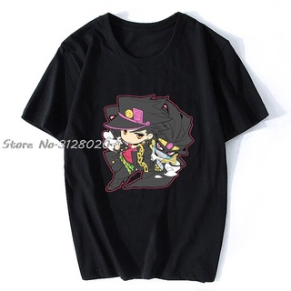 Wqud 【พร้อมส่ง】เสื้อยืดคอสเพลย์ พิมพ์ลายอนิเมะ Jojo Bizarre Adventure Jonathan Joestar Joseph Kujo Jotaro Higashikata Jo