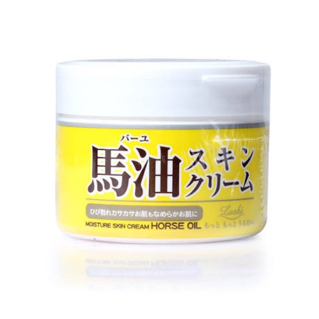 ครีมน้ำมันม้า จากญี่ปุ่น Loshi Moisture Skin Cream Horseoil 220G ...