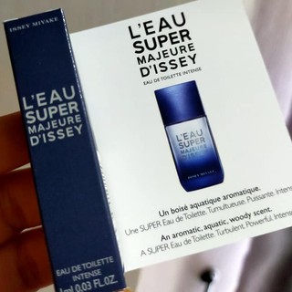 ของแท้ ล็อตใหม่ Issey Miyake LEau Super Majeure DIssey  น้ำหอมซึ่งได้รับแรงบันดาลใจจากขอนไม้ที่โดนแสงแดดแผดเผา น้ำเงิน