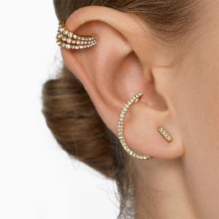 ✨ Ready Stock ✨1Pcs S Shaped Rhinestone Earring Clip Earcuff