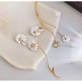 ใหม่ Luxury Daisy set- เซ็ท สร้อยคอเดซี่ แหวนเดซี่ ต่างหูเดซี่ พร้อมส่ง