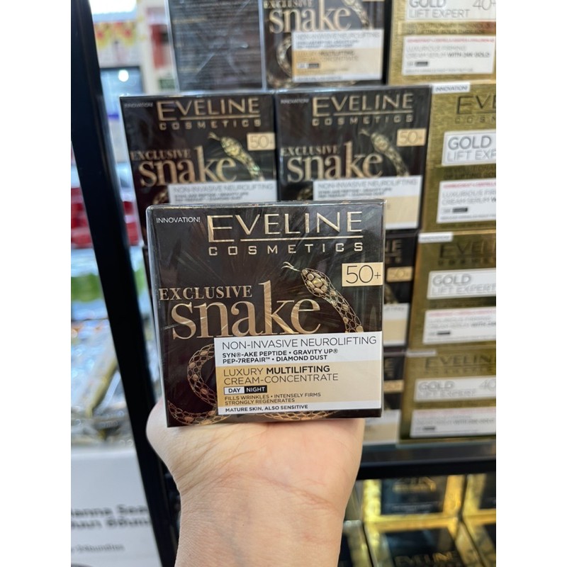 Eveline Exclusive Snake Firming Cream 50+ 50ml.ครีมบำรุงกลางวันและกลางคืน