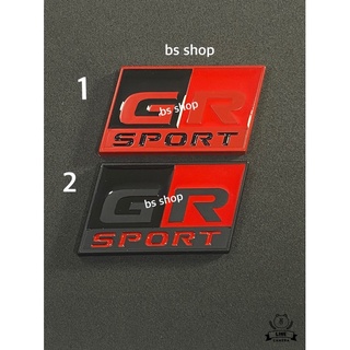 โลโก้* GR SPORT ขนาด 3.5 x 6.2 cm  งานโลหะ ติด TOYOTA ราคาต่อชิ้น