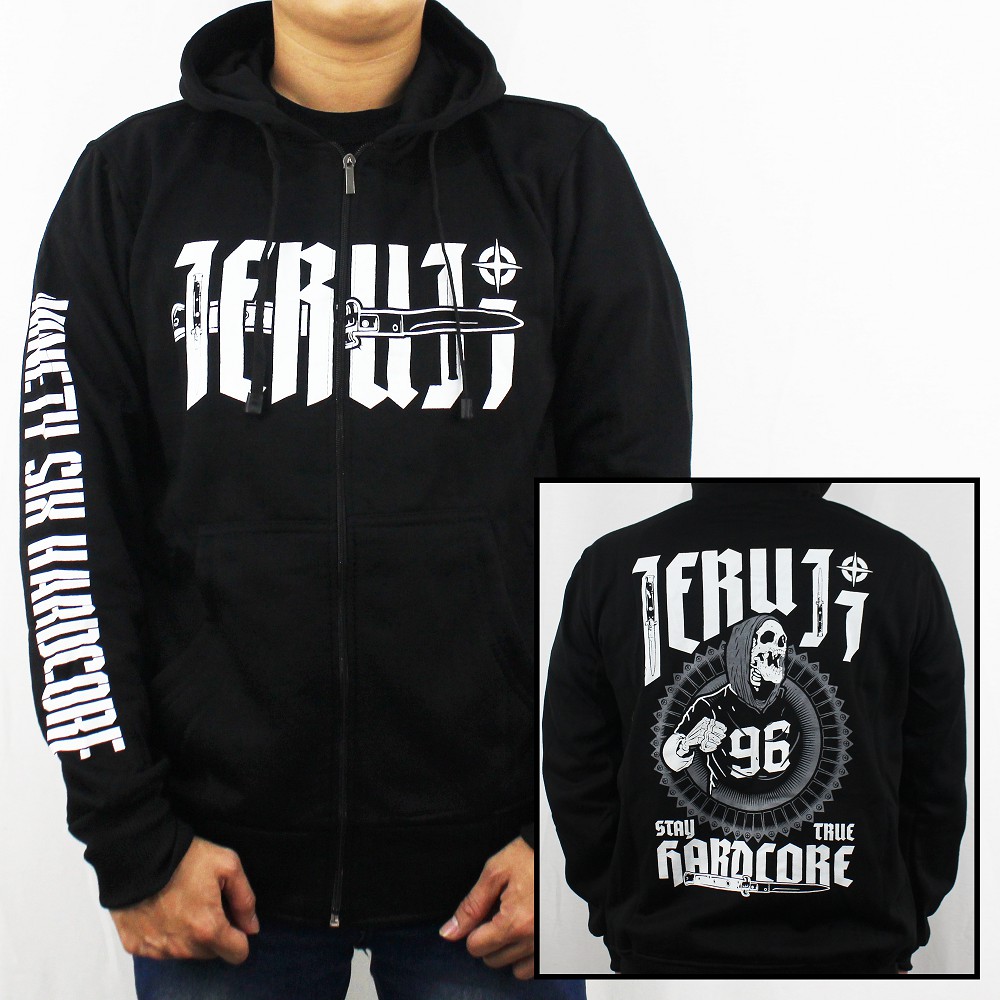 JERUJI HOODIE JACKET ML XL XXL 01 - JERUJI MUSIC JACKET - JERUJI HEAVY METAL JACKET - HOODIE ผู้ชาย