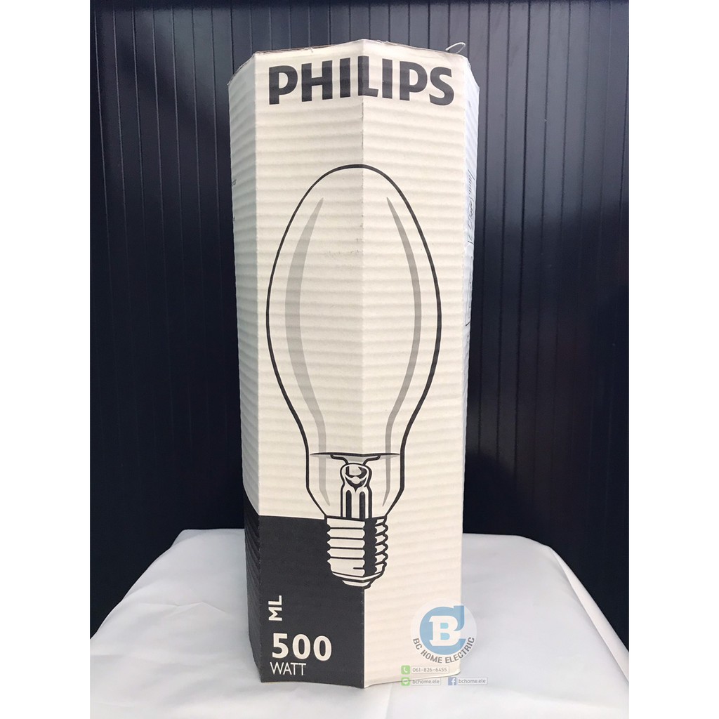หลอดแสงจันทร์ PHILIPS ML 500W ขั้ว E40 ต่อตรง ไม่ผ่านบัลลาสต์