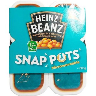 Heinz Baked Beans Snap Pots 800g  ไฮนซ์ถั่วอบสแนปพอท 800 กรัม