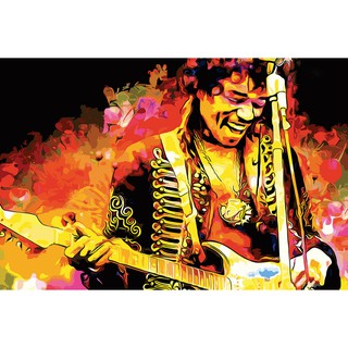 โปสเตอร์Jimi Hendrix โปสเตอร์จิมิ เฮนดริกซ์ โปสเตอร์ วอลเปเปอร์ ตกแต่งผนัง Poster โปสเตอร์วินเทจ โปสเตอร์วงดนตรี