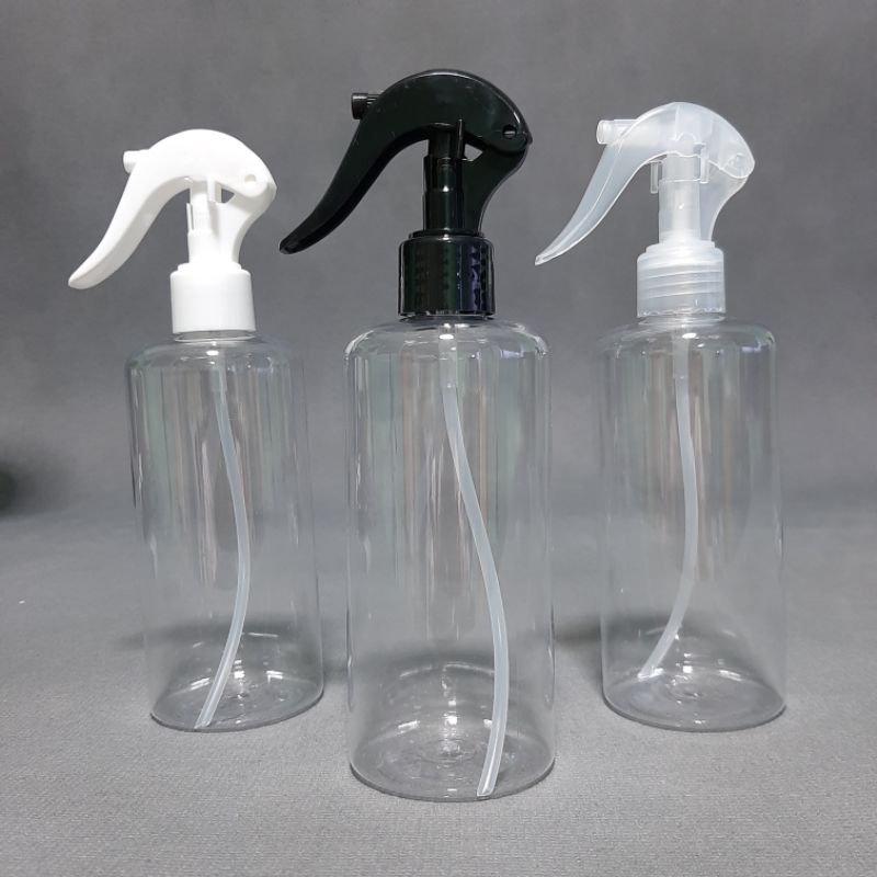 [1 ใบ] ขวดสเปร์ยฟอกกี้ 300 มล PET กลมใส + หัวฉีด Clear Foggy Spray Bottle 300 ml