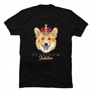 Queen 2022 Union Jack 70th Platinum Jubilee Tshirt Unisex Shirt Queen Elizabeth II Classic Tops Kawaii Corgi Dog Graphic